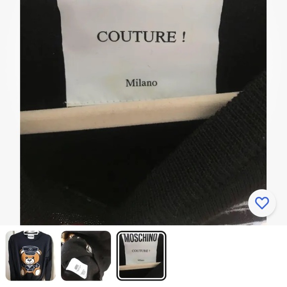 Moschino XS/Sm black conductor bear sweater pure wool. - Picture 9 of 10